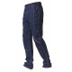 Pantalone da lavoro unisex Boston slim fit blu/grigio elasticizzato con inserti rifrangenti per operai/elettricisti - Siggi