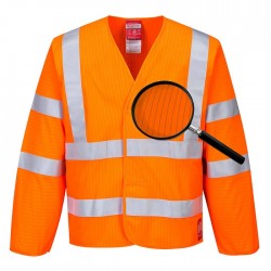 Giacca da lavoro uomo Hi-vis ignifuga antistatica con banda riflettente ignifuga cucita Premium - Portwest