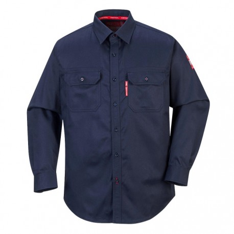 Camicia da lavoro ignifuga Bizflame leggera e confortevole con due tasche al petto - Portwest