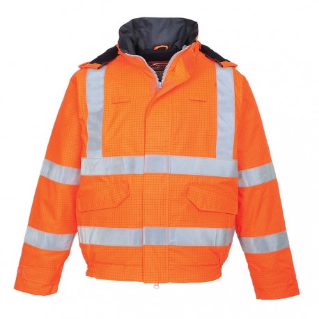 Bomber da lavoro Bizflame Rain multinorma Hi-vis per benzinai, pompieri - Portwest