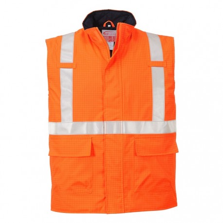 Gilet da lavoro Bizflame Rain multinorma Hi-vis per benzinai, pompieri, guardie forestali - Portwest