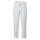 Pantalone da lavoro unisex Plutone bianco per casari, pizzaioli, cuochi, infermieri - Giblor's