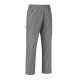 Pantalone cuoco unisex con elastico e tasche Grey mix/Grey stripe - Egochef